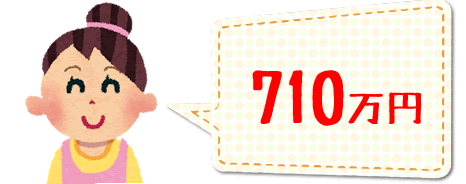 保育士になるのに必要なお金は710万円