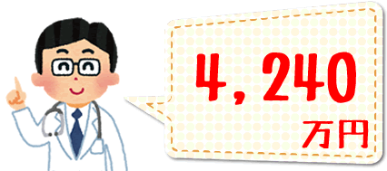 ��t�ɂȂ�̂ɕK�v�Ȃ�����4240���~